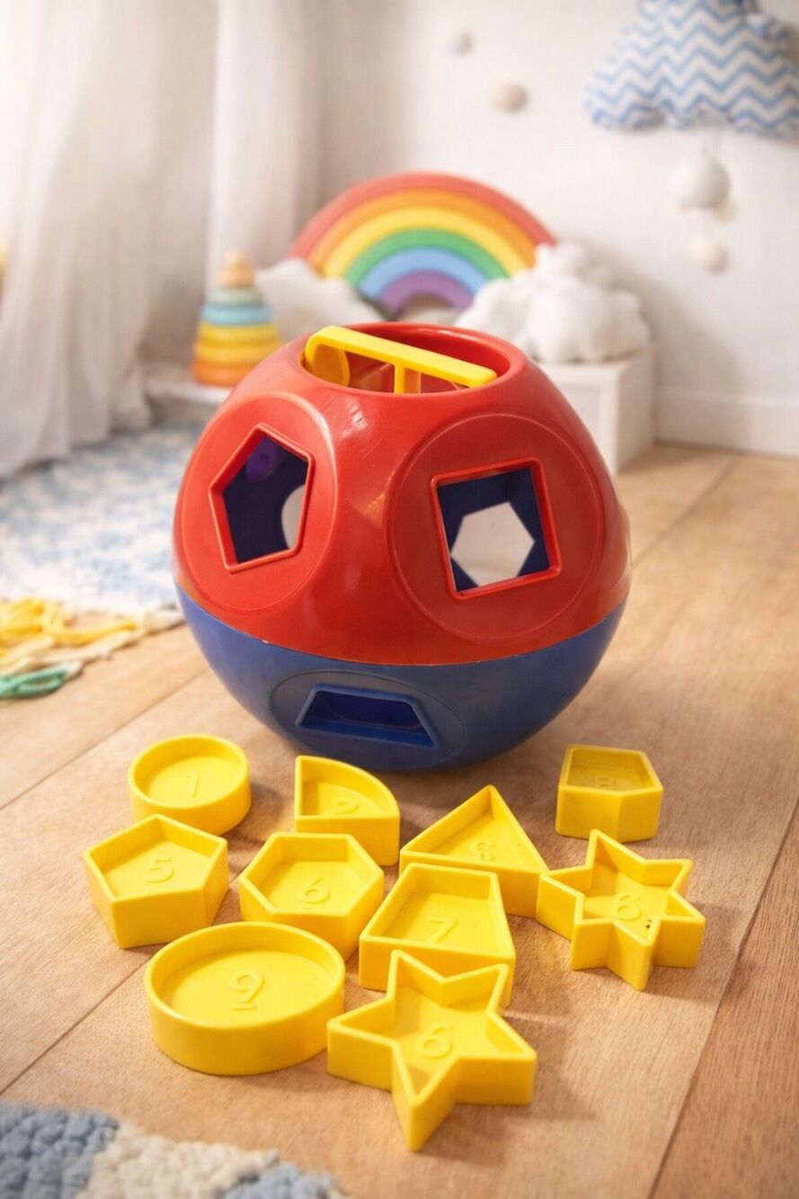 Tupperware Shape O Toy Kids Baby Toddler Development Sorting Ball Complete #set